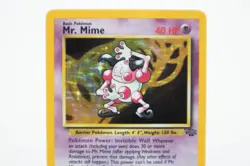 1999 Pokemon Jungle Unlimited Card WOTC Vintage Holo Rare #6 Mr. Mime LP-NM - Image 2