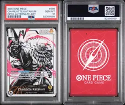PSA Gem Mint 10 ENG Charlotte Katakuri OP03-Alternate Art One Piece Trading Card - Image 3