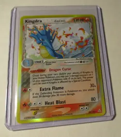 Pokemon TCG EX Holon Phantoms Kingdra 10/110 Holo Card 2006 Played - Image 1