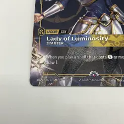 Riftbound Lux- Metal Card- 1/35 Promo- Lady of Luminosity- Houston Exclusive - Image 3