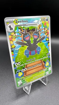 Pokemon Zweilous 147/086 White Flare Illustration Rare IR Alternate Art RCG Card - Image 2