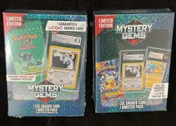 Mystery Gem Pokemon 1 CGC Graded Card And 1 Random Booster Pack - COMES WITH 2 ! - Image 1