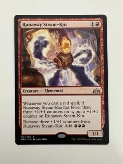 Runaway Steam-Kin MTG Magic the Gathering Card LP Lightly Played GRN - Image 1