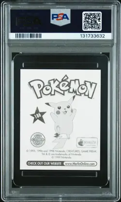 1999 Topps Merlin Pokemon Stickers Gengar Haunter Gastly 185 186 187 PSA 8 10 8 - Image 5