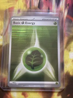 Basic Grass Energy SVE017 Holo Pokemon Black & White - Image 1