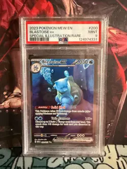 2023 POKEMON MEW EN-151 SPECIAL ILLUSTRATION RARE #200 BLASTOISE EX PSA 9 - Image 1