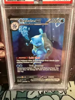 2023 POKEMON MEW EN-151 SPECIAL ILLUSTRATION RARE #200 BLASTOISE EX PSA 9 - Image 2