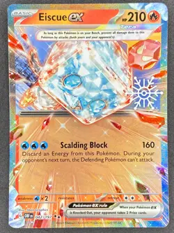 Pokemon Eiscue ex Holiday Stamp 042/197 OBF Obsidian Flames NM - Image 1