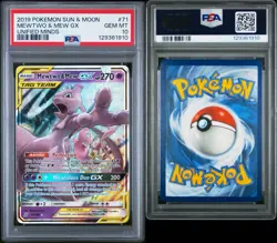 Pokemon Mewtwo & Mew GX 71/236 Unified Mind #71 Tag Team GEM MINT PSA 10 - Image 3
