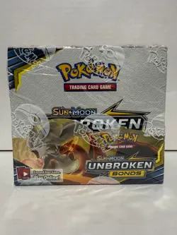 NEW & SEALED Pokemon Sun & Moon Unbroken Bonds Booster Box W/ Case - Image 2