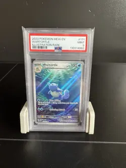 2023 Pokemon Mew en Wartortle Holo PSA Mint 9 Scarlet & Violet 151 - Image 1