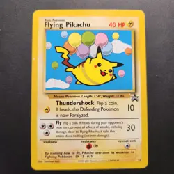 2001 Flying Pikachu #25 - Black Star Promo Non-Holo Rare - Pokemon TCG - LP - Image 1