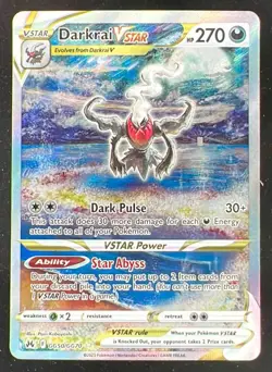2023 Pokemon Sword & Shield Crown Zenith Galarian Gallery #GG50/GG70 Darkrai VST - Image 1