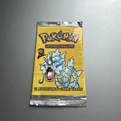 Base Set 2 Empty Booster Pack Wrapper Gyarados Rare Vintage Pokemon Wrapper-Only - Image 1