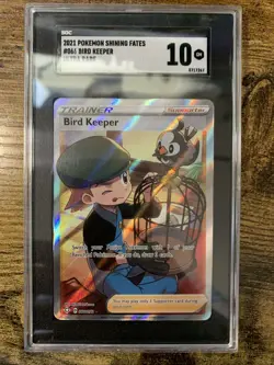 SGC 10 PRISTINE Bird Keeper 066/072 Full Art Shining Fates 2021 Pokemon - Image 1