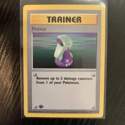 Pokemon Base Set TRAINER POTION 94/102 Shadowless 1st Edition - Image 1
