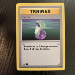 Pokemon Base Set TRAINER POTION 94/102 Shadowless 1st Edition - Image 2