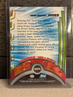 Team Rocket: James #HV4 2000 Topps Pokemon TV Animation Edition Series 2 - Image 2