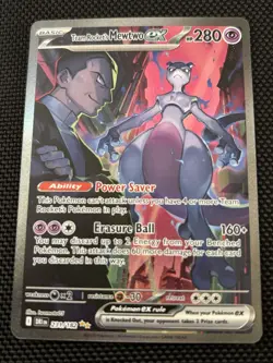 Pokemon TCG Team Rockets Mewtwo EX Special Illustration Destined Rivals - Image 1