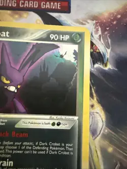 Pokemon Dark Crobat 3/109 2004 Team Rocket Returns Holo Rare LP - Image 3