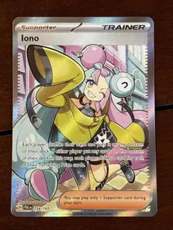 Pokemon Paldea Evolved Iono 254/193 Full Art Holo Rare - Image 1