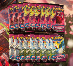 Pokemon TCG SWSH Fusion Strike Sealed Booster Pack Lot of 18x - Image 1