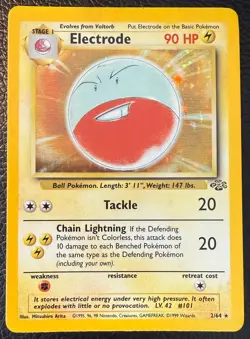 1999 POKEMON TCG ELECTRODE JUNGLE HOLO UNLIMITED POKEMON RARE LP/NM - Image 1