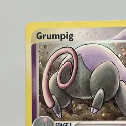 Pokemon TCG Grumpig EX Dragon holo rare 6/97 2003 LP - Image 2