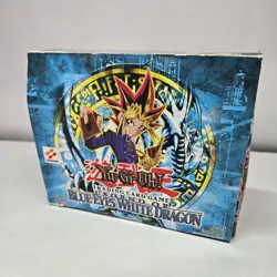 EMPTY YU-GI-OH Unlimited LOB LEGEND OF BLUE EYES WHITE DRAGON BOOSTER BOX (A) - Image 1