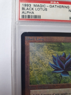 MTG BLACK LOTUS ALPHA NM-MT 8 PSA NEVER PLAYED MINT CONDITION GRADED VERY RARE - Image 4