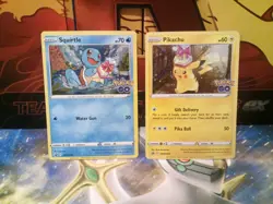 Pokemon tcg squirtle and pikachu birthday promo cards pokemon go - Image 1