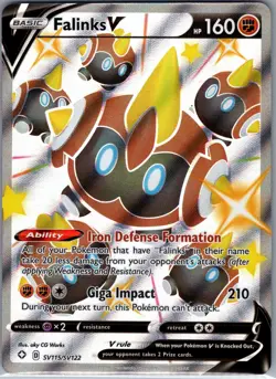 Falinks V SV115/SV122 Shining Fates: Shiny Vault - Pokemon Card - NM - Image 1