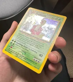 MEGANIUM 11/111 Neo Genesis HOLO SWIRL rare Unlimited Pokemon TCG card VLP-NM - Image 4