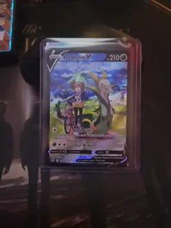 Serperior V TG13/TG30 Silver Tempest Full Art Ultra Rare Holo Pokemon Card NM - Image 1