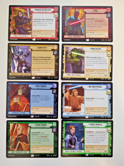 Star Wars Unlimited Leader set-8 cards in all-Maul/ObiWan/Anakin and others - Image 1