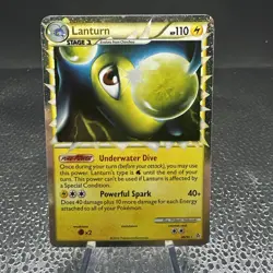 Lanturn Prime 86/95 Unleashed Ultra Rare Holo Pokemon Card - LP - Image 1