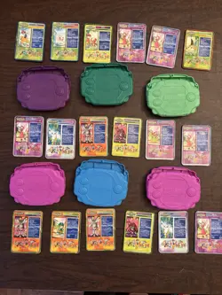 Digimon Taco Bell Collaboration Metallic Trading Cards With Digivice Holders - Image 2