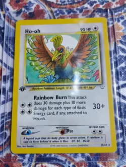 Ho-Oh 18/64 Neo Revelation 1st Edition Regular Non-Holo Card - Image 1