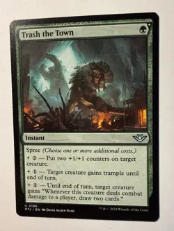 Trash the Town - Outlaws of Thunder Junction OTJ #186 - Magic MTG Card - Image 1
