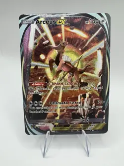 NEW ~ ART CARD Pocket Pokemon Arceus EX Illustration Immersive Textured HOLO - Image 1