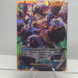 Monkey.D.Luffy OP11-118 SEC - One Piece TCG - English Card Near-Mint Secret Rare - Image 1