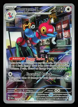 Porygon-Z 214/182 Illustration Rare Paradox Rift Pokemon Card - Image 1