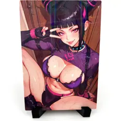 Street Fighter Juri Han Sexy Anime Waifu Girl Doujin Lewd Goddess Story Art Card - Image 2