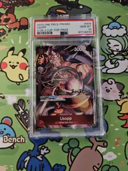 2023 OP01-004 Usopp Top Prize 3 On 3 Cup Promo One Piece Card PSA 10 Gem Mint - Image 1