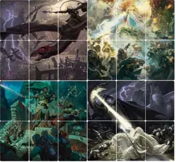 MTG Art Series Lord of the Rings Scene Cards Complete Set 24 Total NM NEW SEALED - Image 1