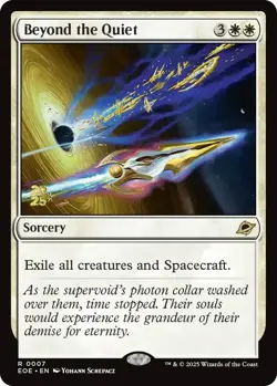 Beyond the Quiet [Edge of Eternities Prerelease Promos] Foil Near Mint - Image 1
