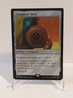 Champion's Helm (Surge Foil) Fallout MTG PIP - Image 1