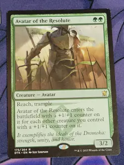 C4472 MAGIC MTG DRAGONS OF TARKIR AVATAR OF THE RESOLUTE #175 LP RARE - Image 1