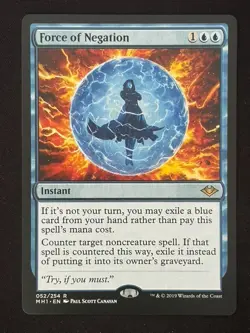 1x MTG Force of Negation - Modern Horizons (MH1) #52 - Magic the Gathering - Image 1