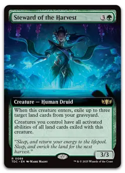 Steward of the Harvest (Extended Art) #88 (NM) Tarkir Dragonstorm TDC Magic MTG - Image 1